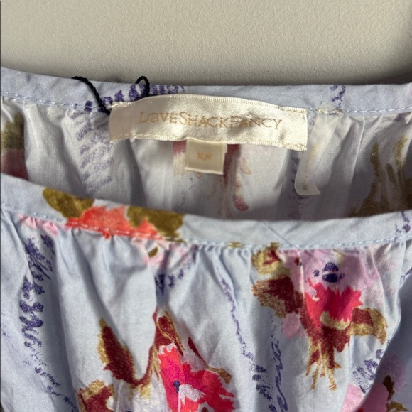 LOVESHACKFANCY Minnia Maxi Floral Dress Lavender Moon XS - Picture 7 of 12